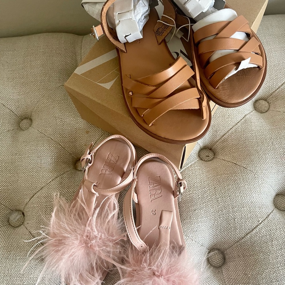 Beautiful Zara shoes for little girls. Size 12 or 29. Brand new / never worn.